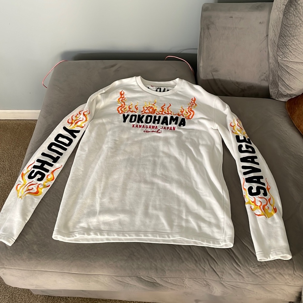 White mens sweatshirt | 2XL | iro-ochi